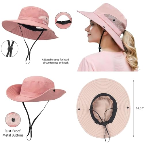 Valkyrie Outdoor Güneş Şapkası Unisex Kamp Trekking Safari Balıkçı Şapkası UV Koruma Pembe