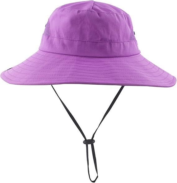 Valkyrie Outdoor Güneş Şapkası Unisex Kamp Trekking Safari Balıkçı Şapkası UV Koruma Mor