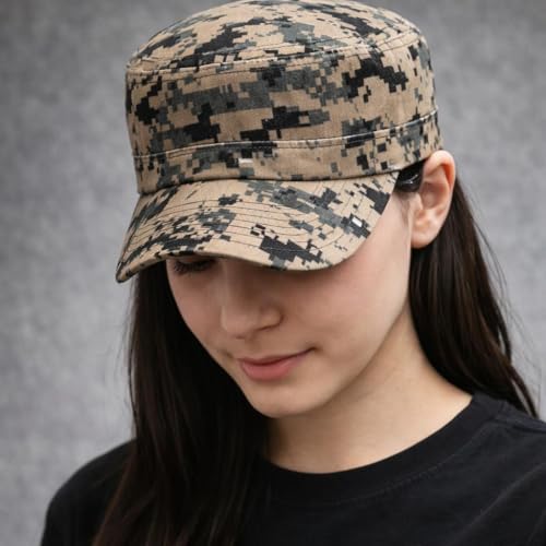 Valkyrie Dijital Kamuflaj Şapka Ayarlanabilir Unisex Askeri Kep Outdoor Kamp Balıkçı Şapkası A