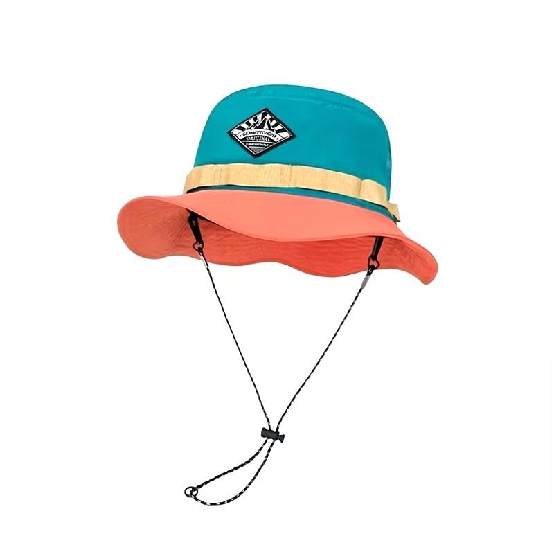 Valkyrie Katlanabilir Bucket Şapka Unisex – Ayarlanabilir İpli Yazlık Outdoor Şapka Hafif Nefes Alabilir Kamp Balıkçı Şapkası Mavi
