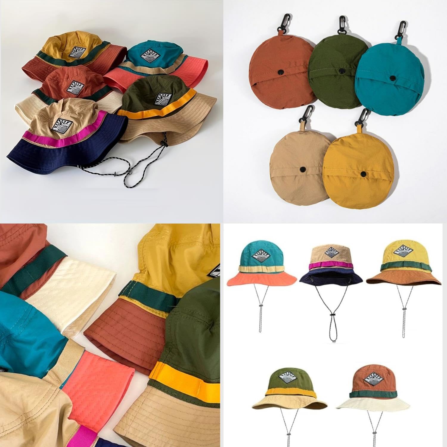 Valkyrie Katlanabilir Bucket Şapka Unisex – Ayarlanabilir İpli Yazlık Outdoor Şapka Hafif Nefes Alabilir Kamp Balıkçı Şapkası Mavi