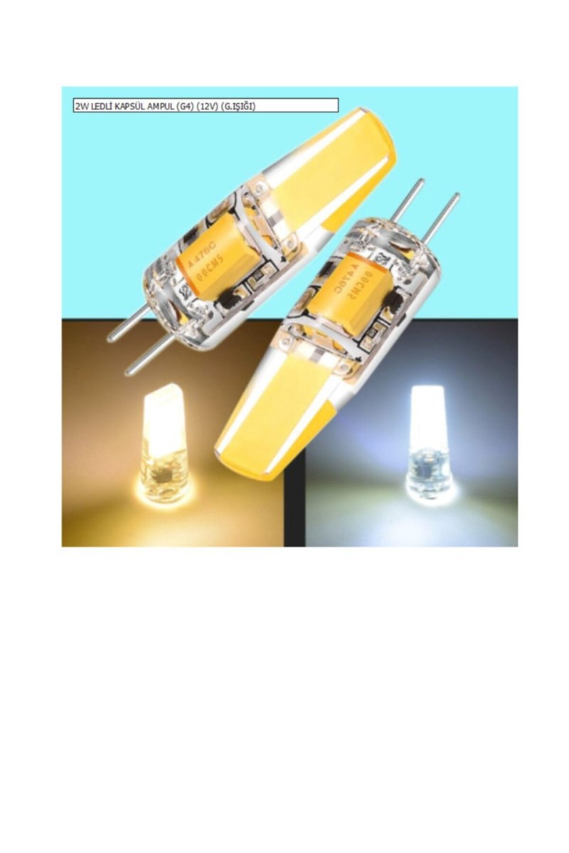 Cata 2W Ledli Kapsül Ampul (G4) (12V) (G.Işığı)