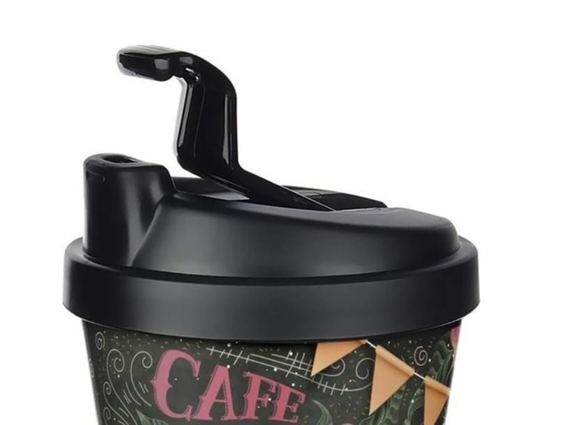 Titiz Motto Termo Bardak (400 ml) - Çift Katmanlı Isı Koruyucu ve Sızdırmaz Kapaklı Kahve Bardağı