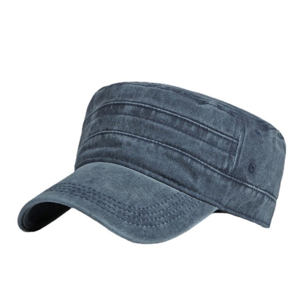 Valkyrie Unisex Lacivert Yıkamalı Eskitme Şapka Ayarlanabilir Castro Kep Günlük Spor Şapka
