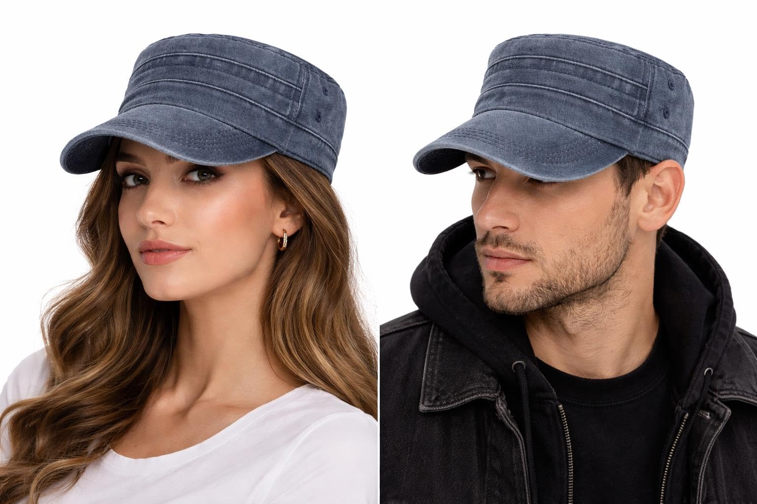 Valkyrie Unisex Lacivert Yıkamalı Eskitme Şapka Ayarlanabilir Castro Kep Günlük Spor Şapka