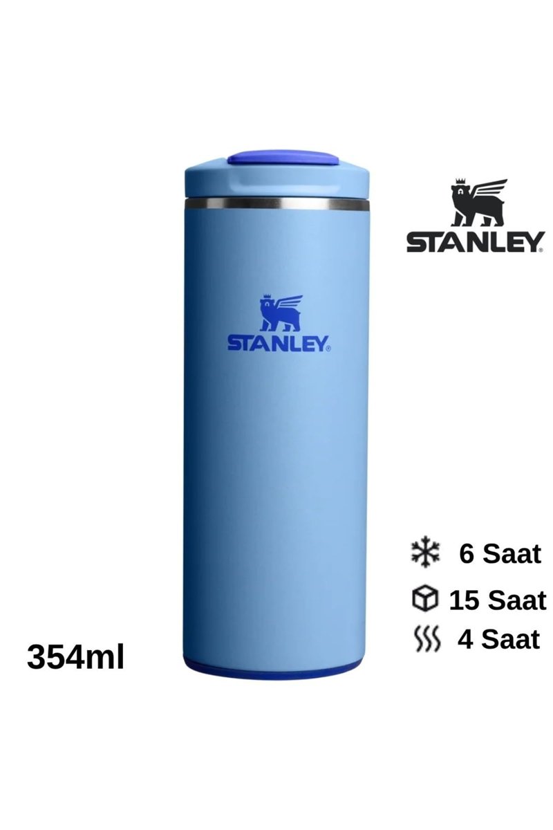 Stanley The Transit Fliptop Mug 0.35 L Termos Kupa Bardak Matara Mavi, 10-13063-0052