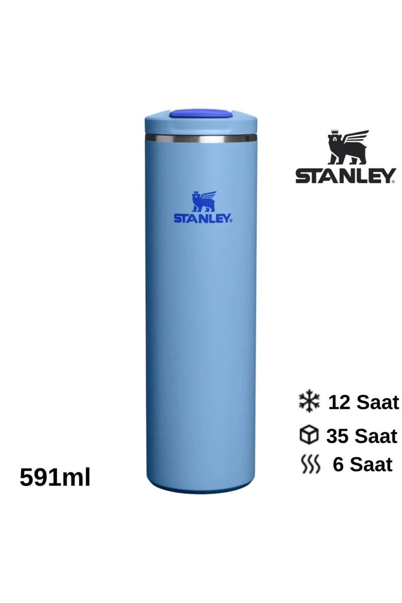 Stanley The Transit Fliptop Mug 0.59 L Termos Kupa Bardak Matara Mavi, 10-13061-0026