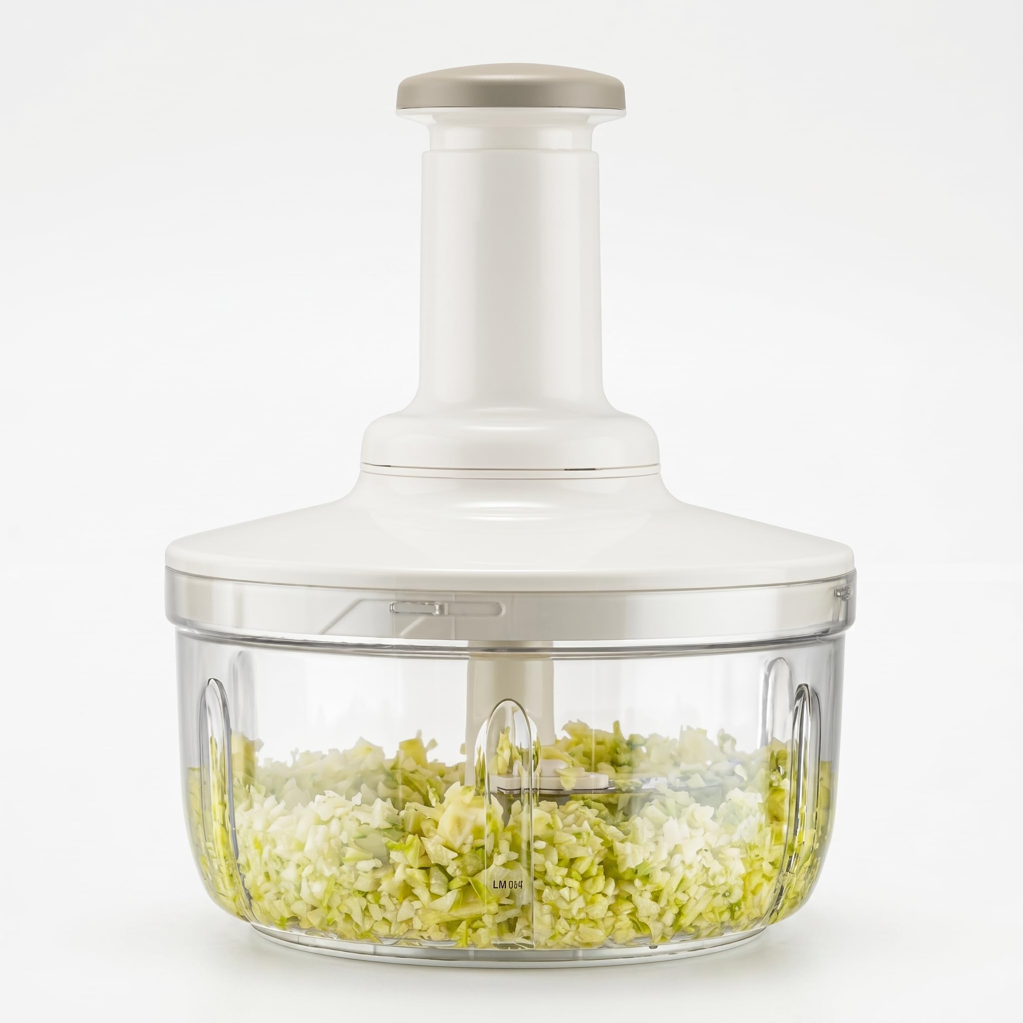 Orret Home 3 Bıçaklı Basmalı Rondo Doğrayıcı Manuel El Rondosu Paslanmaz Çelik Bıçaklı Soğan Doğrayıcı Sebze Meyve Salata Püre Havuç Doğrayıcı Pratik Mutfak Rondosu Şeffaf Hazneli El Blender (ASORTİ)