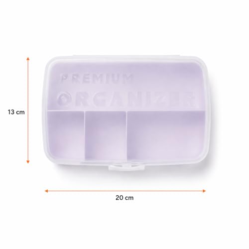 Orret Home Kilitli Organizer Kutu Şeffaf Kapaklı 2 Katlı Çok Bölmeli Takı Kutusu Kozmetik Organizer Toka Aksesuar Saklama Kutusu Bölmeli Düzenleyici (ASORTİ RENK)