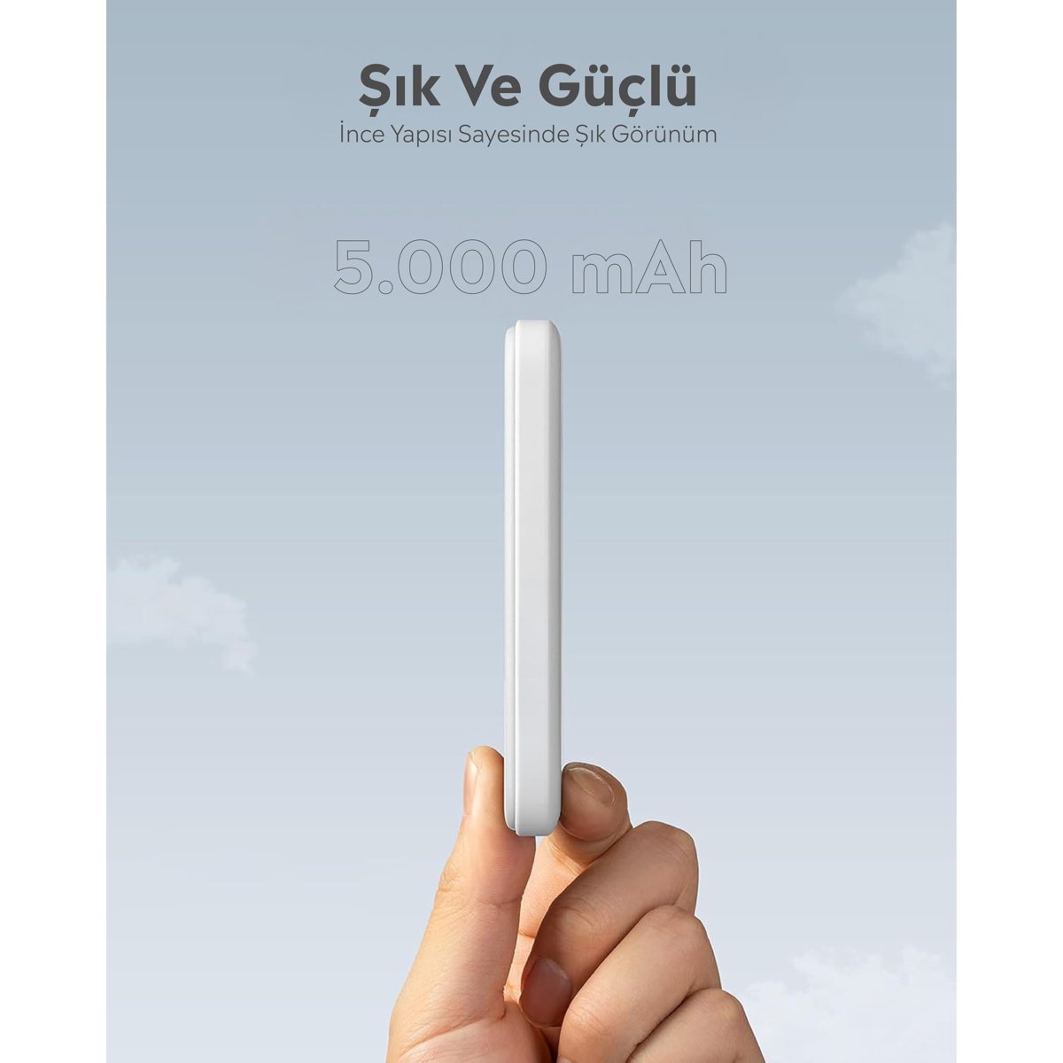 Babilden BPB1 M-safe Uyumlu 5000Mah Powerbank Ultra Slim