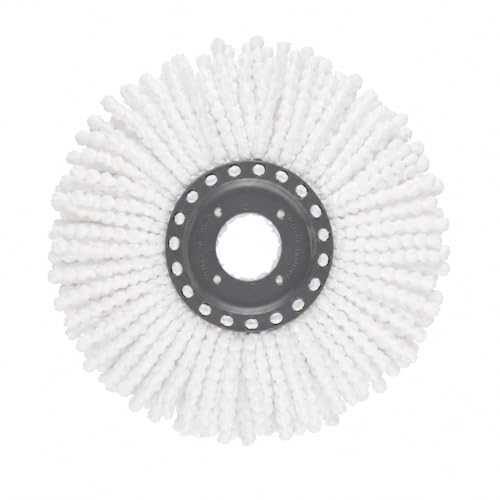 Orret Home Döner Vileda Yedek Mop Ucu Mikrofiber Temizlik Bezi 35 cm Tüm Modellerle Uyumlu Vileda Başlığı Döner Mop Bezi Yedek Parça Kolay Tak Çıkar Spın Püskülü