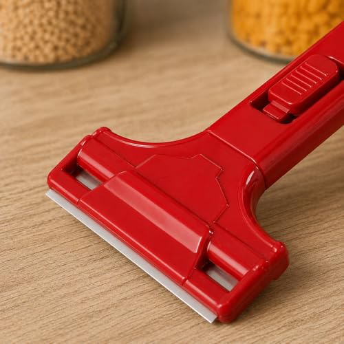 Orret Home Profesyonel Falçata Ağızlı Kazıma Bıçağı Cam Seramik Fayans Mermer Yüzey Temizleme Yapışkan Sökücü Kazıyıcı Bıçak (ASORTİ RENK)