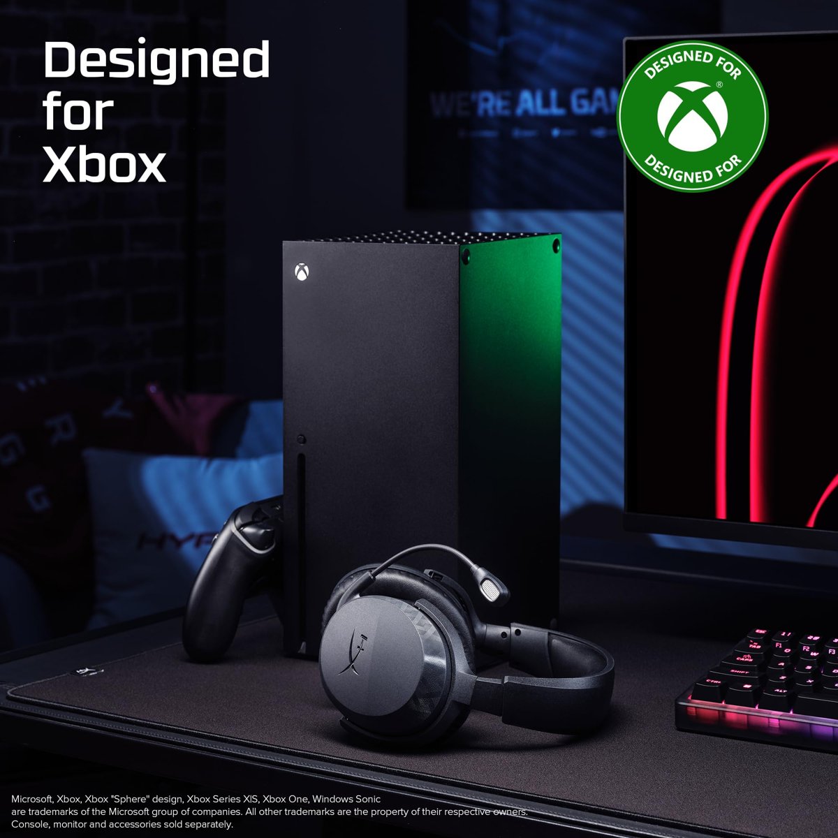 HyperX CloudX Stinger 3 Wireless Gaming Headset Xbox