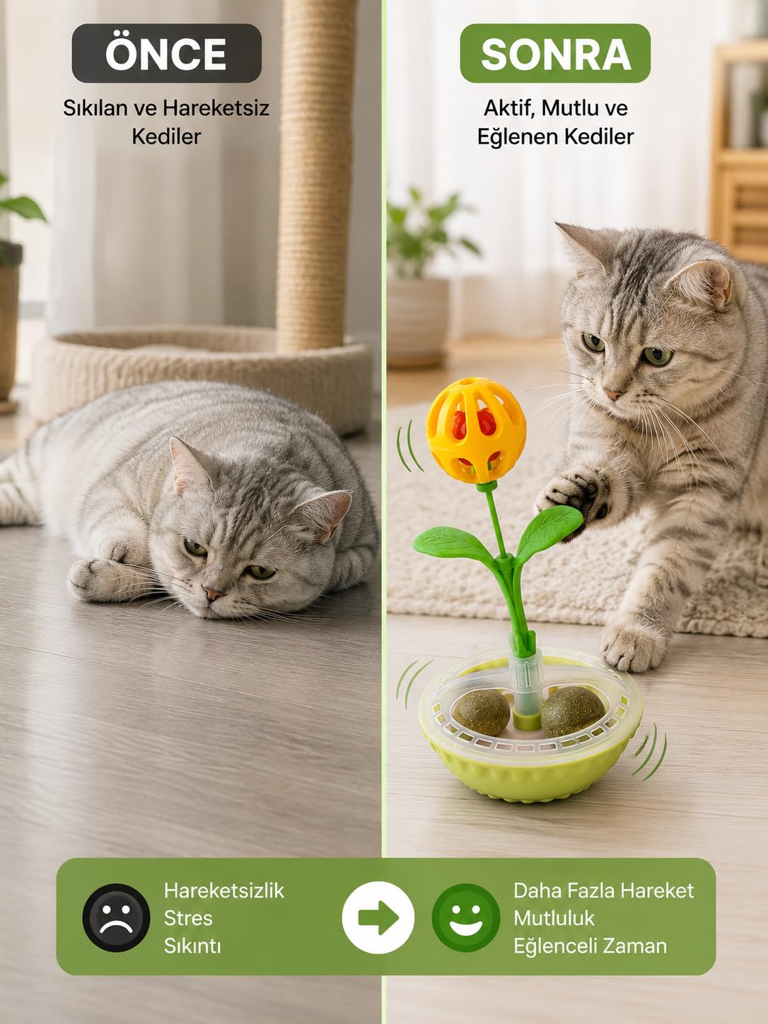Busstier Kedi Oyuncağı Catnip Tumbler Cıngıraklı Yuvarlanan Otomatik Hareketli Kedi Eğlence Oyuncağı Denge Tabanlı İnteraktif Oyuncak