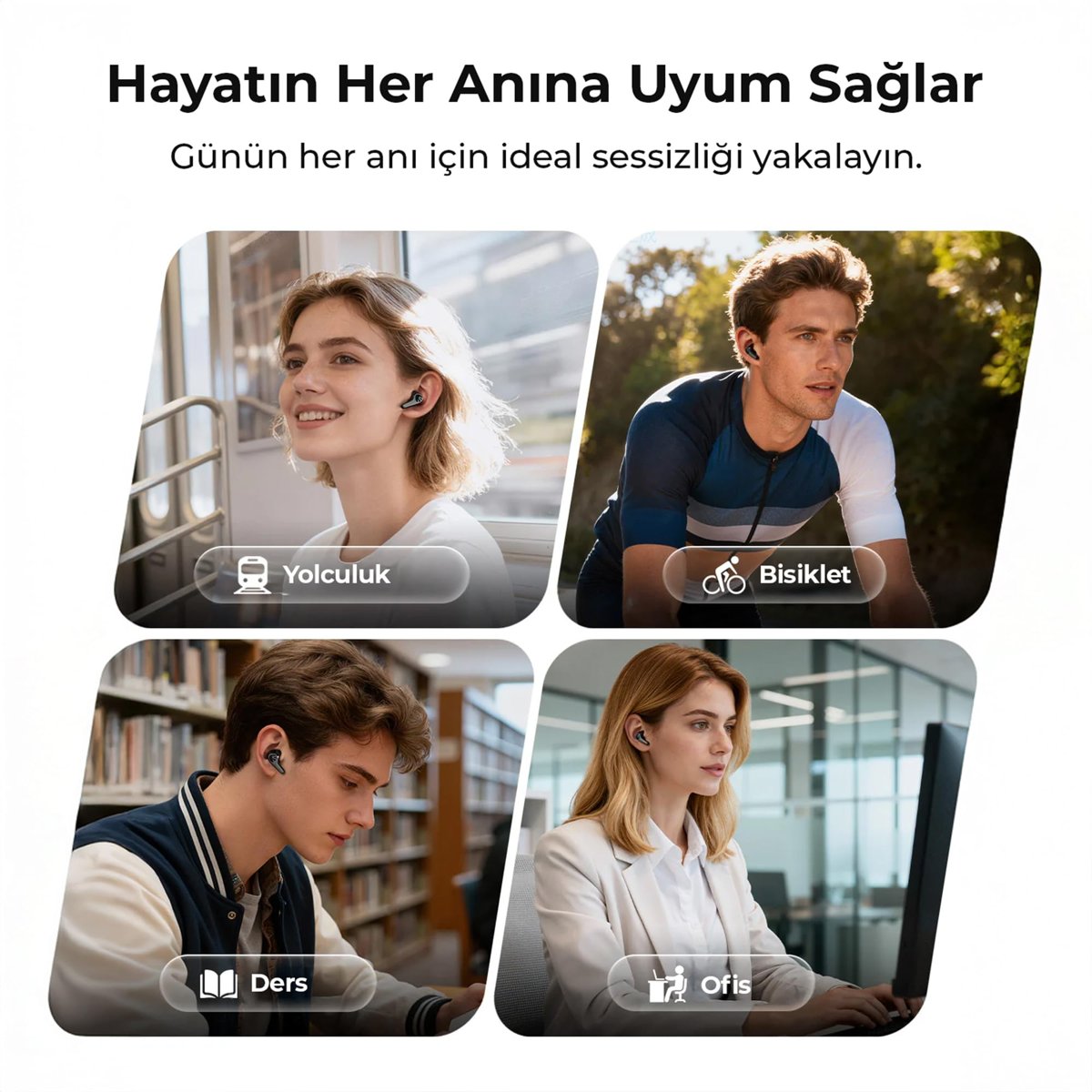 SoundPEATS C30 Hybrid ANC Hi-Res LDAC TWS Bluetooth 6.0 Kablosuz Kulak İçi Kulaklık Turuncu