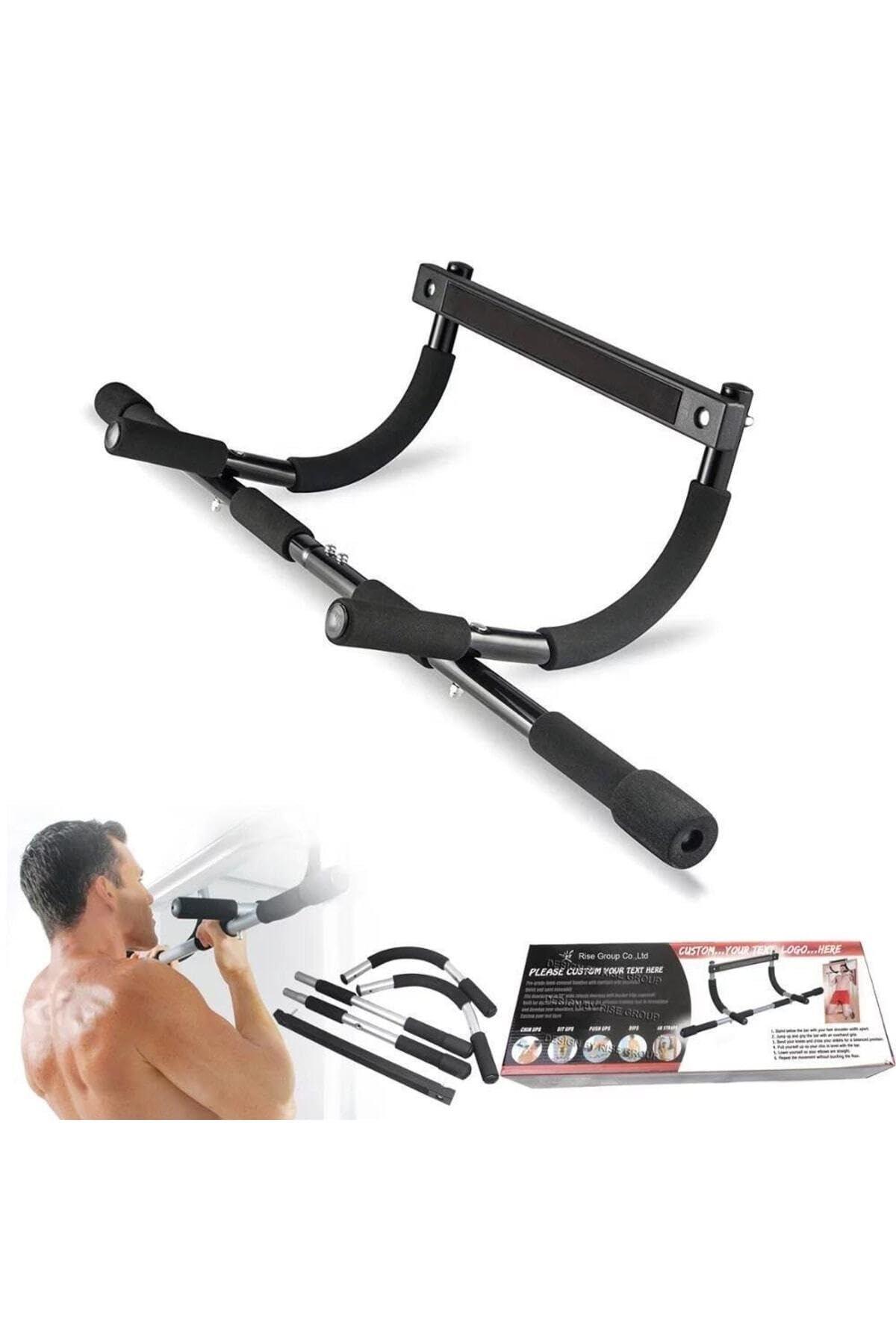 Buffer Iron Gym Çok Amaçlı Kapı Barfiksi, Şınav ve Mekik Aleti, Beyaz