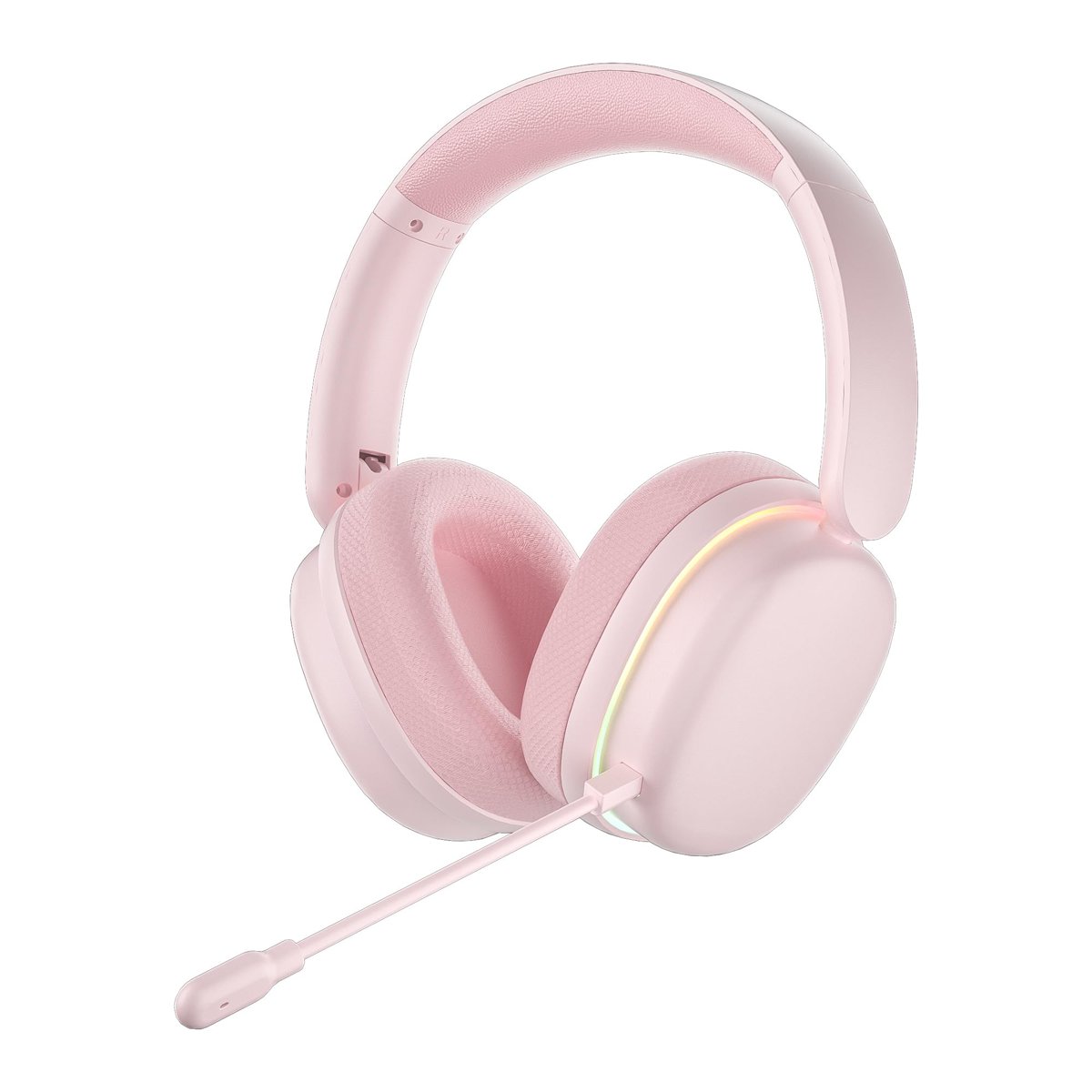 Aula G7 PRO Tri Mode Kablosuz RGB Gaming Mikrofonlu Oyuncu Kulaklığı 7.1 Surround Ses 40mm Driver Düşük Gecikme E-Spor Kulaklık Pembe 2.4G Bluetooth 3.5mm