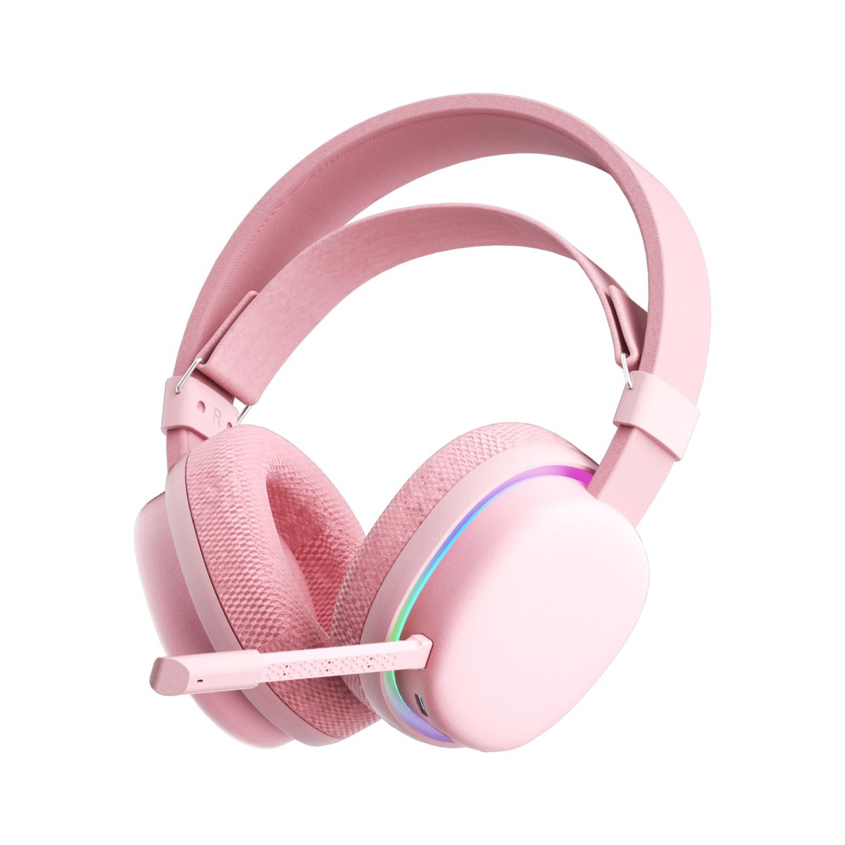 Aula G7 Tri Mode Kablosuz RGB Gaming Mikrofonlu Oyuncu Kulaklığı 40mm Driver Gürültü Engelleyici Pembe