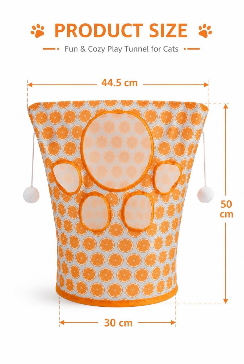 Busstier Katlanabilir Kedi Tüneli Oyuncağı Fareli İnteraktif Kedi Tüpü Çökebilir Dayanıklı Polyester Evcil Hayvan Oyun Tüneli Asorti Renk Gönderimli İç Mekan Egzersiz Oyuncağı