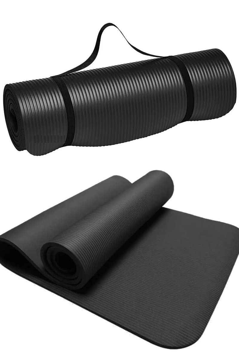 Konfor Zemin 15 Mm Nbr Pilates & Yoga Matı Minderi Siyah siyah