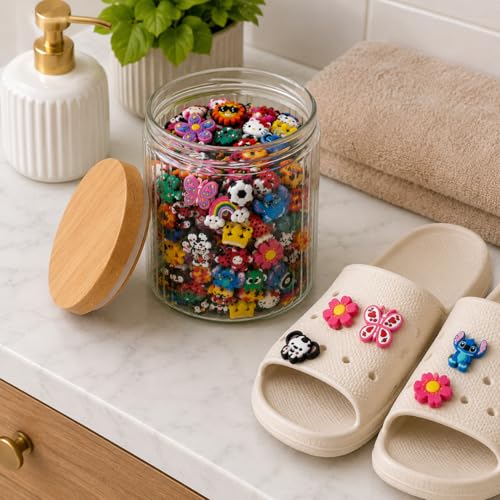 Orret Home 10 Adet Terlik Süsü Seti Karma Desenli Renkli Ayakkabı Aksesuarı Çocuk ve Yetişkin Uyumlu Eğlenceli Dekoratif Takılabilir Terlik Rozeti Süs Paketi