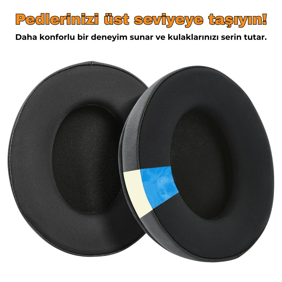 SteelSeries Arctis 1/3/5/7/7+/7P/7PPlus/7X/7X+/9/9X/PRO/Prime ile Uyumlu Soğutucu Jel Kulaklık Pedi - İpeksi Serin Kumaş ve Hafızalı Köpük (Memory Foam) Kulaklık Süngeri (Soğutucu Jel - Kumaş)