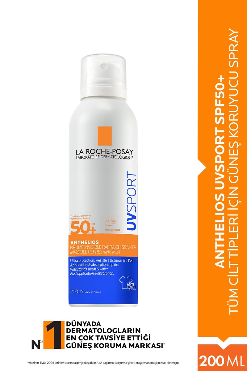 Anthelios UVSPORT SPF50+ Ultra Güçlü Güneş Koruyucu SPRAY 200 ml