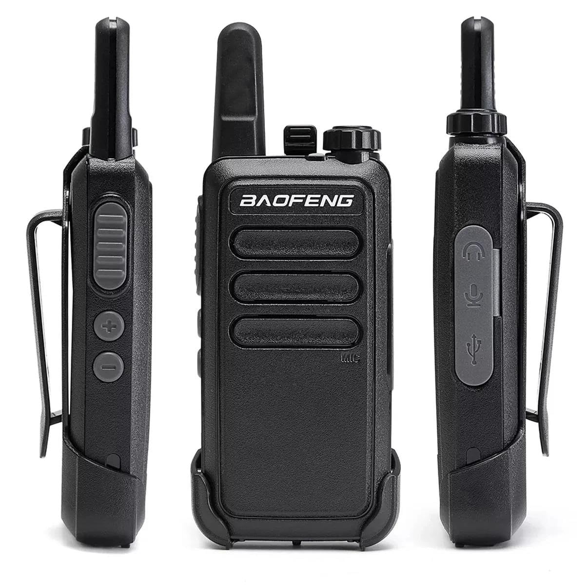 Valkyrie PMR Baofeng 2 Adet BF-R5 El Telsizi Seti - Çift Kulaklık 2li Set Lisanssız Şarjlı 16 Kanal Vox Telsiz Seti