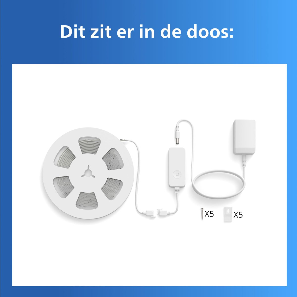 Philips Smart Lighting RGB LED Şerit 15 m (Type-C) - Google Home, Alexa, HomeKit ve Matter uyumlu
