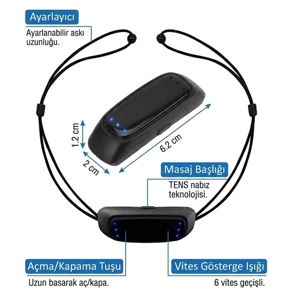 BUFFER® Ultrasonik Horlama Önleyici Cihaz – Uyku Kalitesi Artırıcı Elektrikli Uyku Apnesi Destekleyici Sessiz Uyku Aparatı