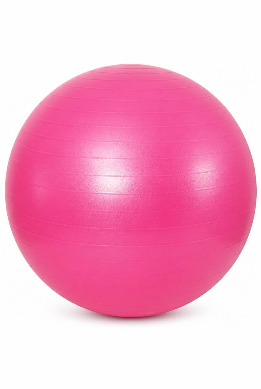 Busstier Pilates Topu 65 cm, Denge ve Egzersiz Çalışmaları İçin Fitness Topu, Evde Spor ve Esneme Antrenmanlarına Uygun, Asorti Renk