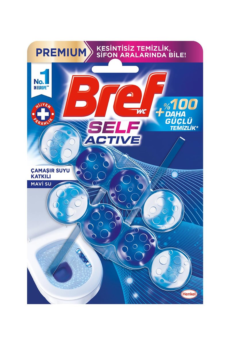 Bref Self Aktiv Chlorine Duopack Çamaşır Suyu Katkılı 2'li Klozet Bloğu