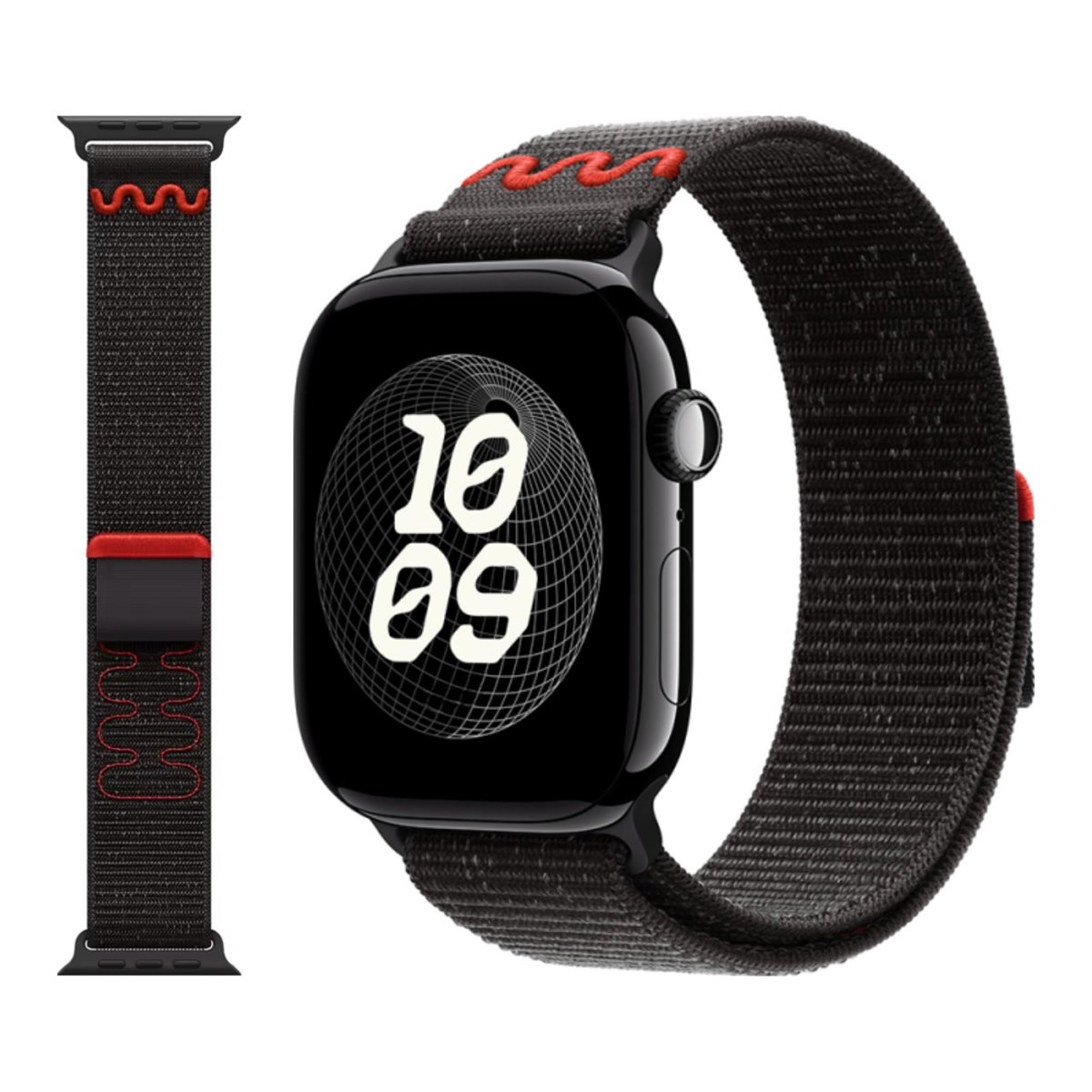 Apple Watch Uyumlu Nylon Loop Kumaş Kordon - 49mm/46mm/45mm/44mm/42mm/41mm/40mm/38mm Uyumlu - Apple Watch SE & Ultra 3/2/1 & Series 11-1