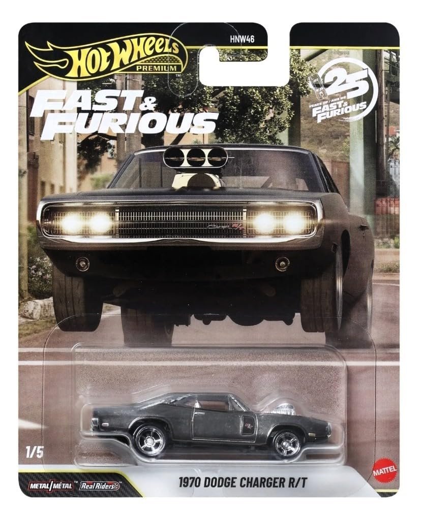 HOT WHEELS Premium Series 25.Yıl Özel Fast & Furious 1970 Dodge Charger R/T HNW46 - JHW74