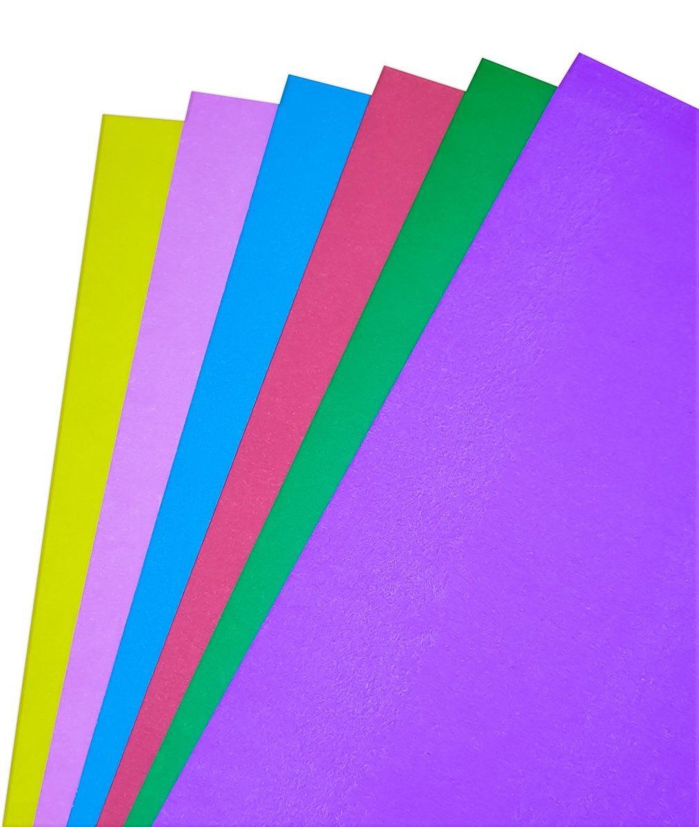 Etika Karışık Renkli Mukavva 35x50 cm 6'lı Paket - 1.0 mm Kalınlık - 6 Farklı Canlı Renk, Okul Projeleri ve Sanat Etkinlikleri İçin