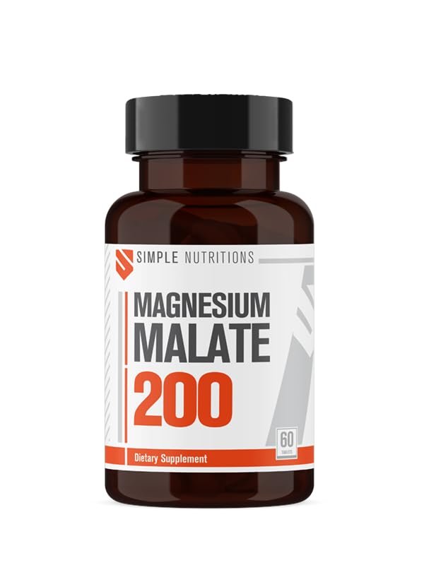 Magnesium Malate 200 mg 60 Tablet I Magnezyum Malat İçeren Takviye Edici Gıda I Normal Kas Fonksiyonu ve Enerji Metabolizmasına Katkı I 60 Servis