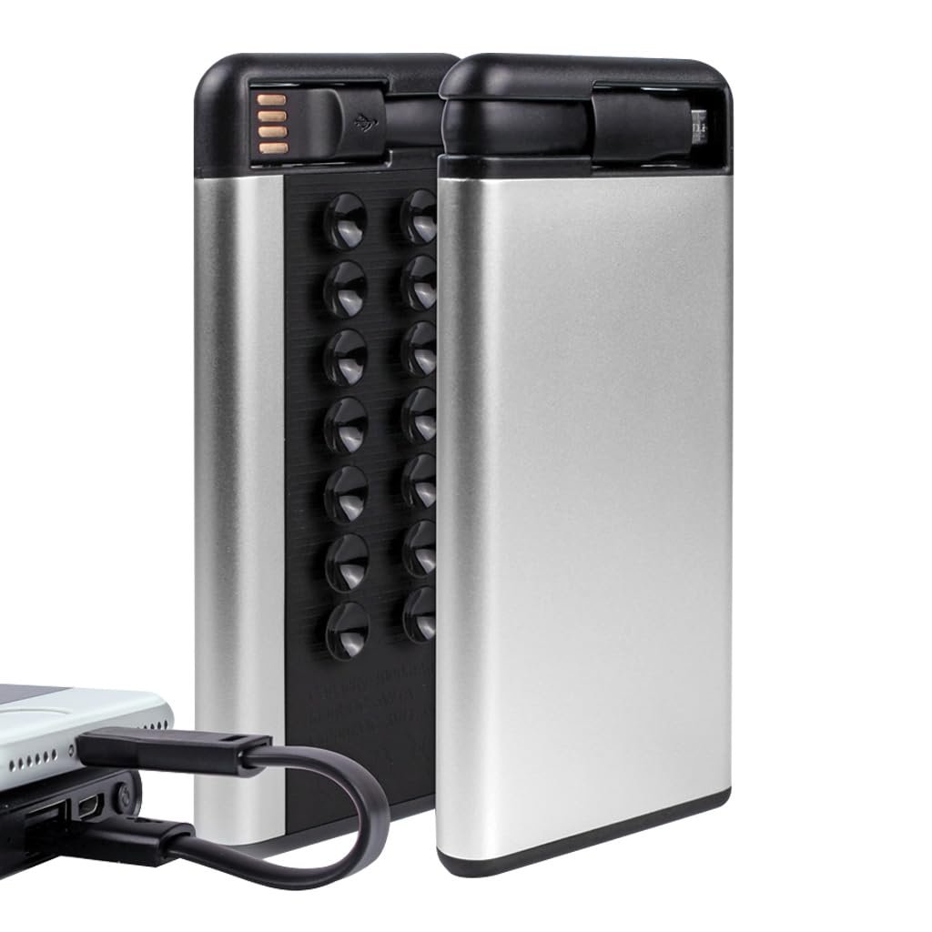 4000mAh POWERBANK, VAKUM TUTUŞLU, DAHİLİ LIGHTNING KABLOLU, USB ÇIKIŞLI, ALÜMİNYUM GÖVDE, LED GÖSTERGELİ TAŞINABİLİR ŞARJ CİHAZI
