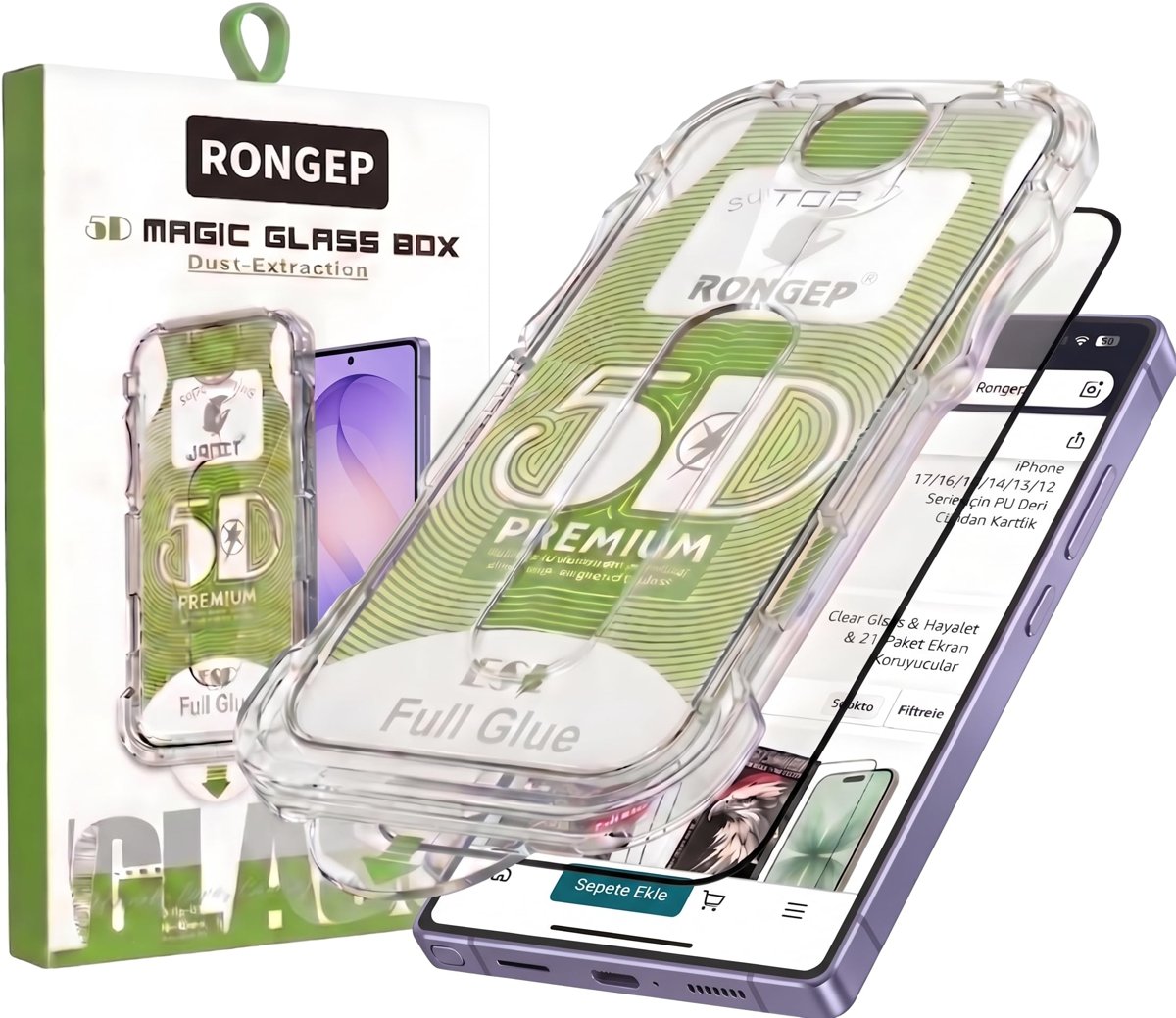 Rongep [Kolay-Kurulum] Samsung Galaxy S26 Ultra için Ekran Koruyucu Netlik ve Dokunmatiği Etkilemeyen Darbelere Dayanıklı Otomatik Toz Toplayan Hizalama Aparatlı Samsung S26 Ultra Ekran Koruyucu