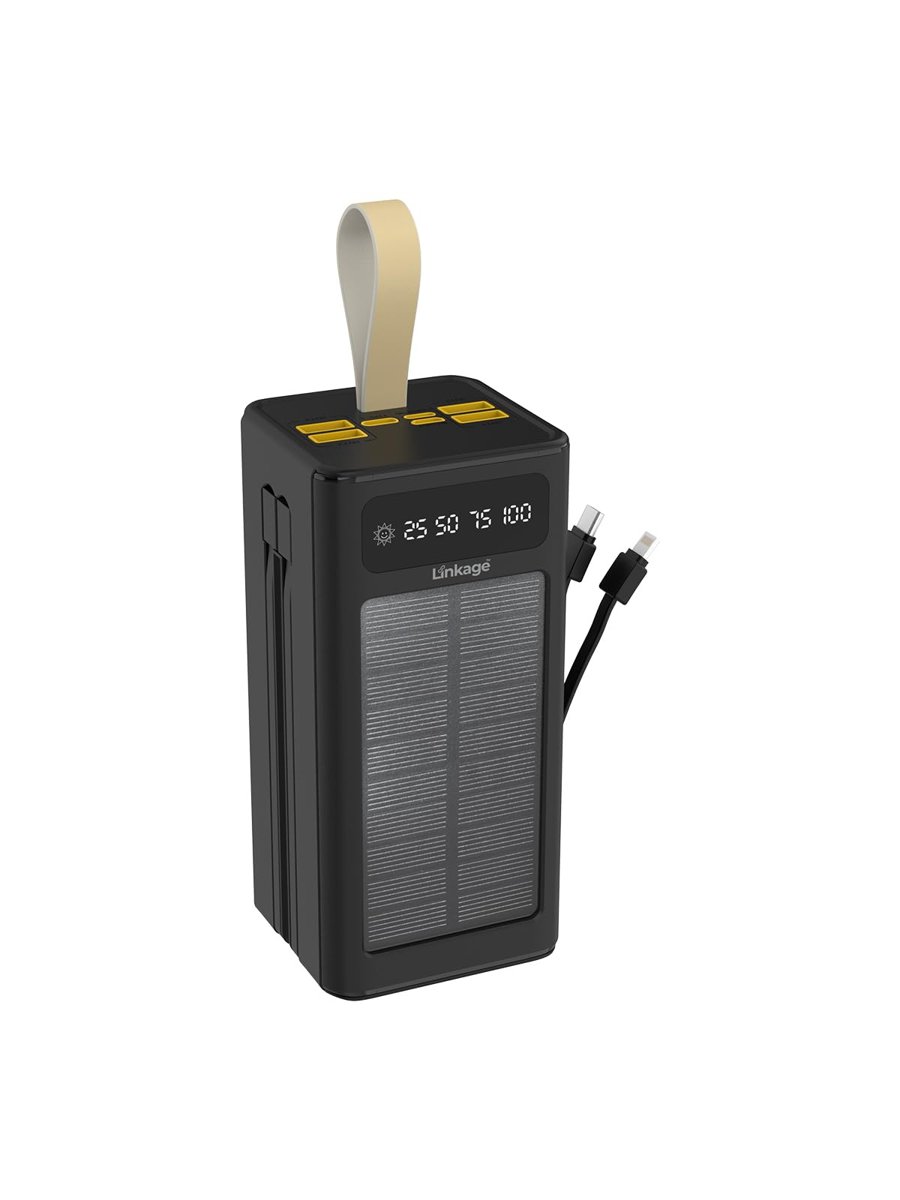 Linkage LKP-47 50000mAh Solar Powerbank | Güneş Enerjili Taşınabilir Şarj Aleti | Ekranlı, Çoklu Giriş & Çıkışlı, Işıklı