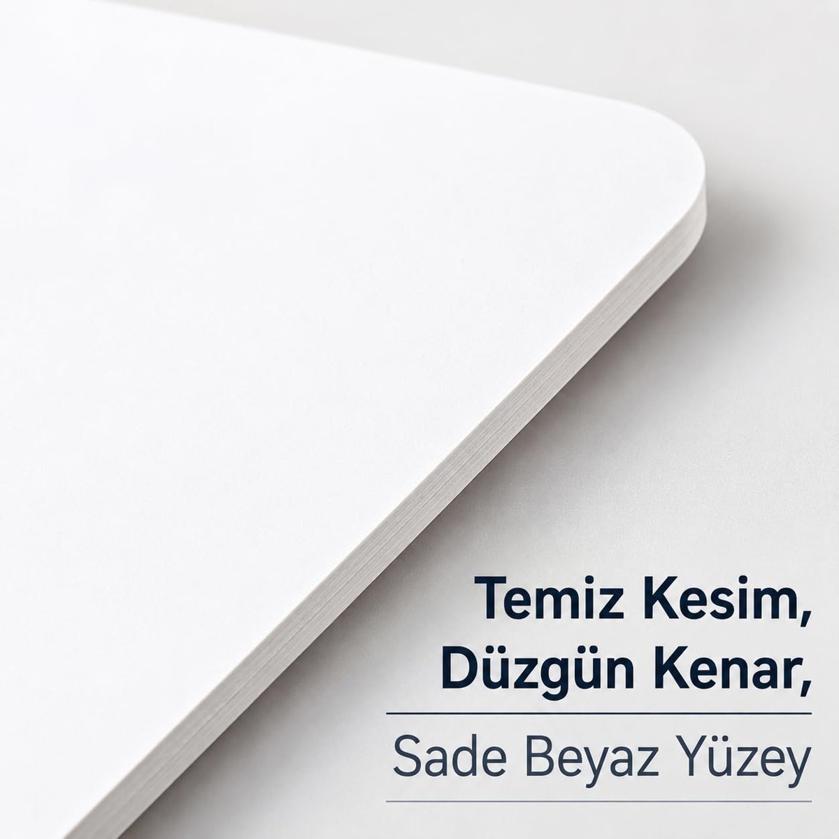 Beyaz Oval Boş Kart 8 x 5 cm, Kelime ve Not Kartı