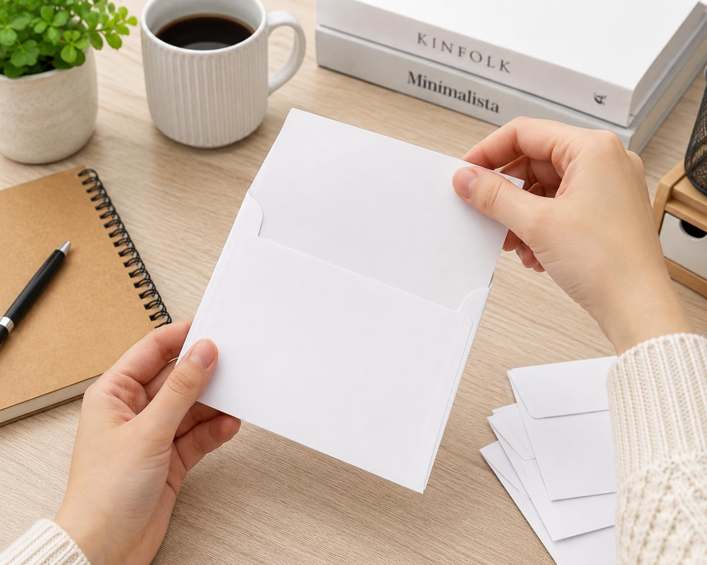 Orret Home 100 Adet Kendinden Yapışkanlı Beyaz Mektup Zarfı, Tutkallı Kapaklı Zarf, Davetiye Tebrik Kartı Para Evrak Posta Gönderim Ofis Okul Zarfı, Düğün Davetiyesi Not Kartı İçin, 16x11 cm