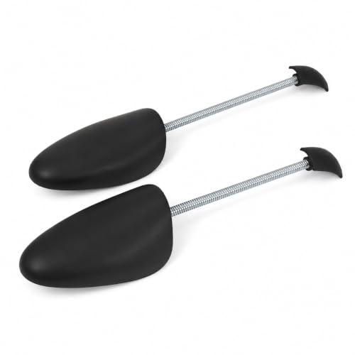 Orret Home 2 Adet Yaylı Ayakkabı Kalıbı, 1 Çift Ayakkabı Form Koruyucu ve Şekillendirici, Esnek Metal Yaylı Siyah Plastik Ayakkabı Destek Kalıbı, 35 cm