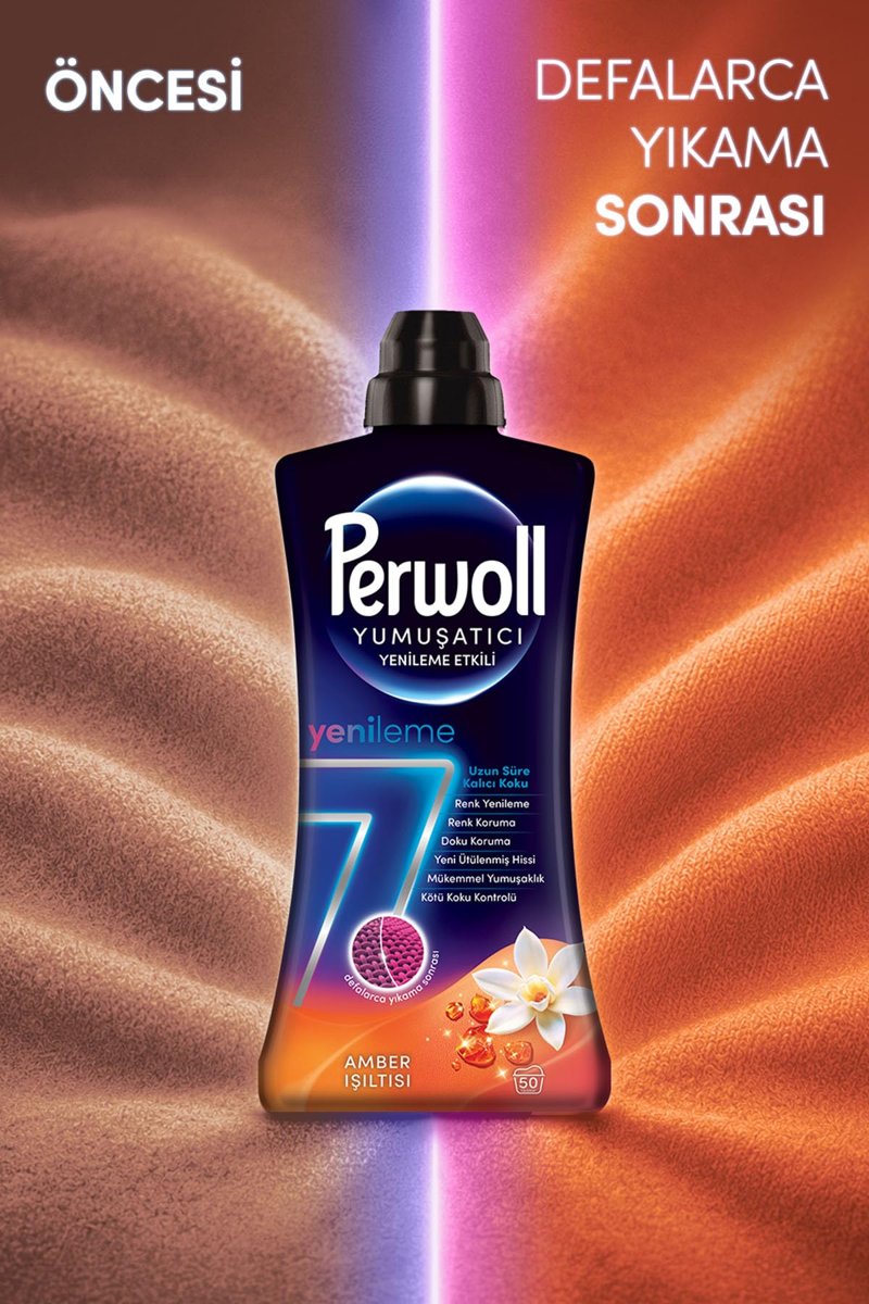 Perwoll Yenileme Etkili Yumuşatıcı Amber Işıltısı 1,2L