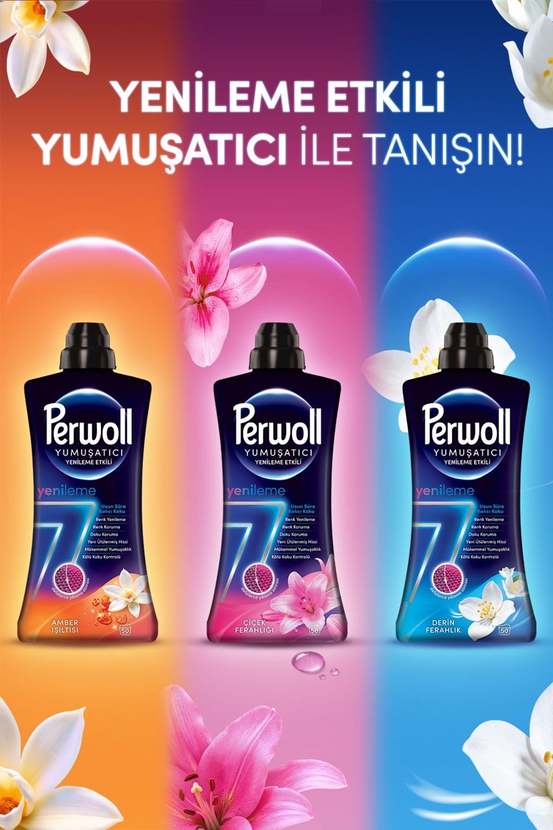 Perwoll Yenileme Etkili Yumuşatıcı Amber Işıltısı 1,2L