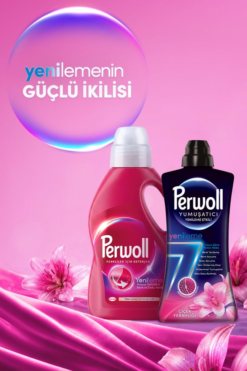Perwoll Yenileme Etkili Yumuşatıcı Çiçek Ferahlığı 1,2L