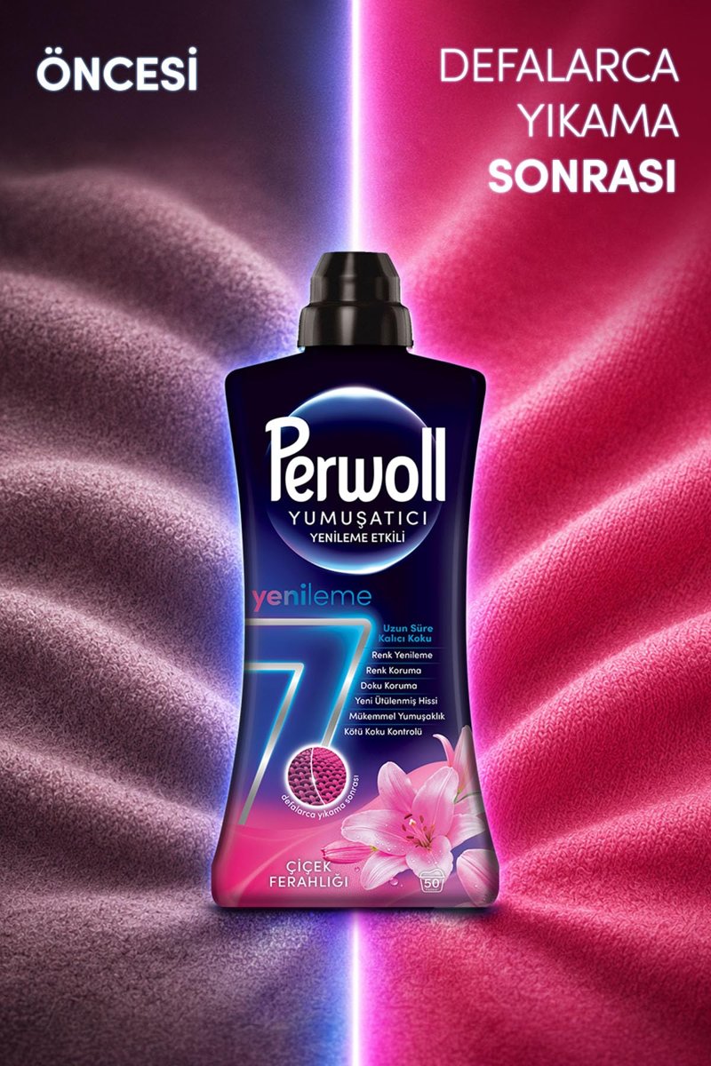 Perwoll Yenileme Etkili Yumuşatıcı Çiçek Ferahlığı 1,2L