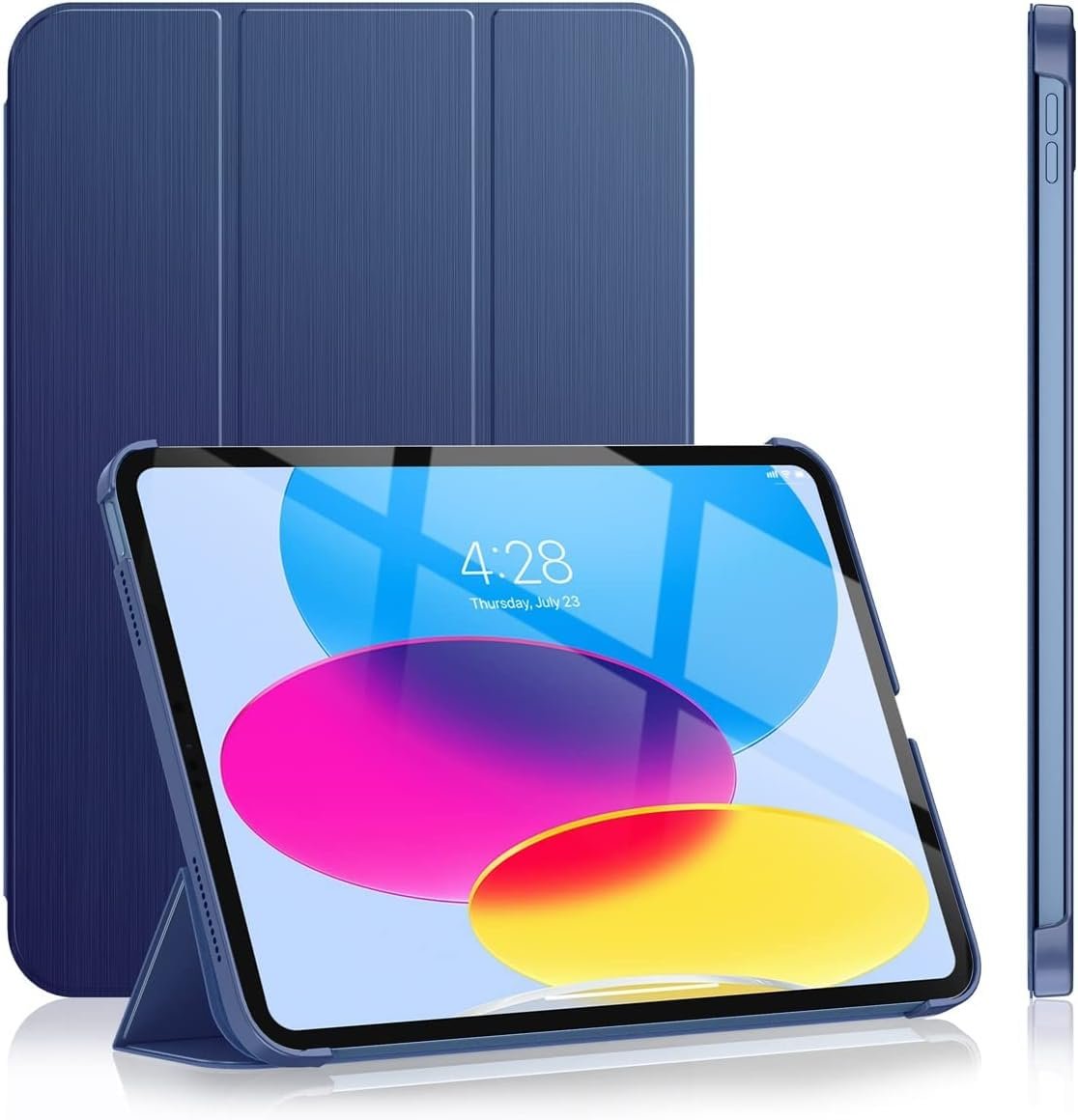 iPad 11.Nesil A16 11inç/10.Nesil Uyumlu 10,9 İnç Kılıf - Uyku Modlu ve Darbeye Dayanıklı Kaplama (Lacivert, iPad 11.Nesil A16 11inç/10.Nesil 10.9 inç)