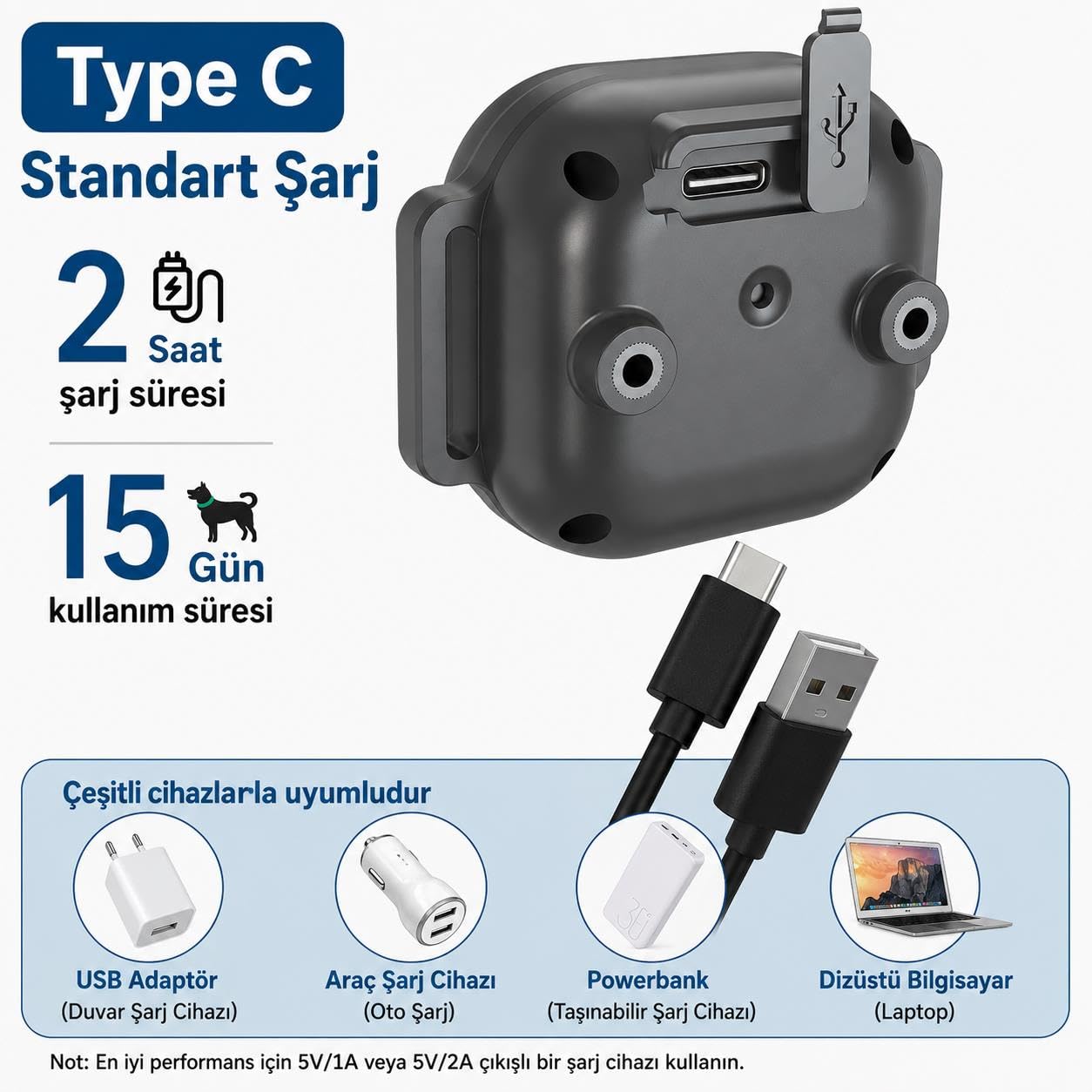 Valkyrie Otomatik Havlama Önleyici Köpek Eğitim Tasması LCD Ekranlı IP67 Su Geçirmez USB Type-C Şarjlı