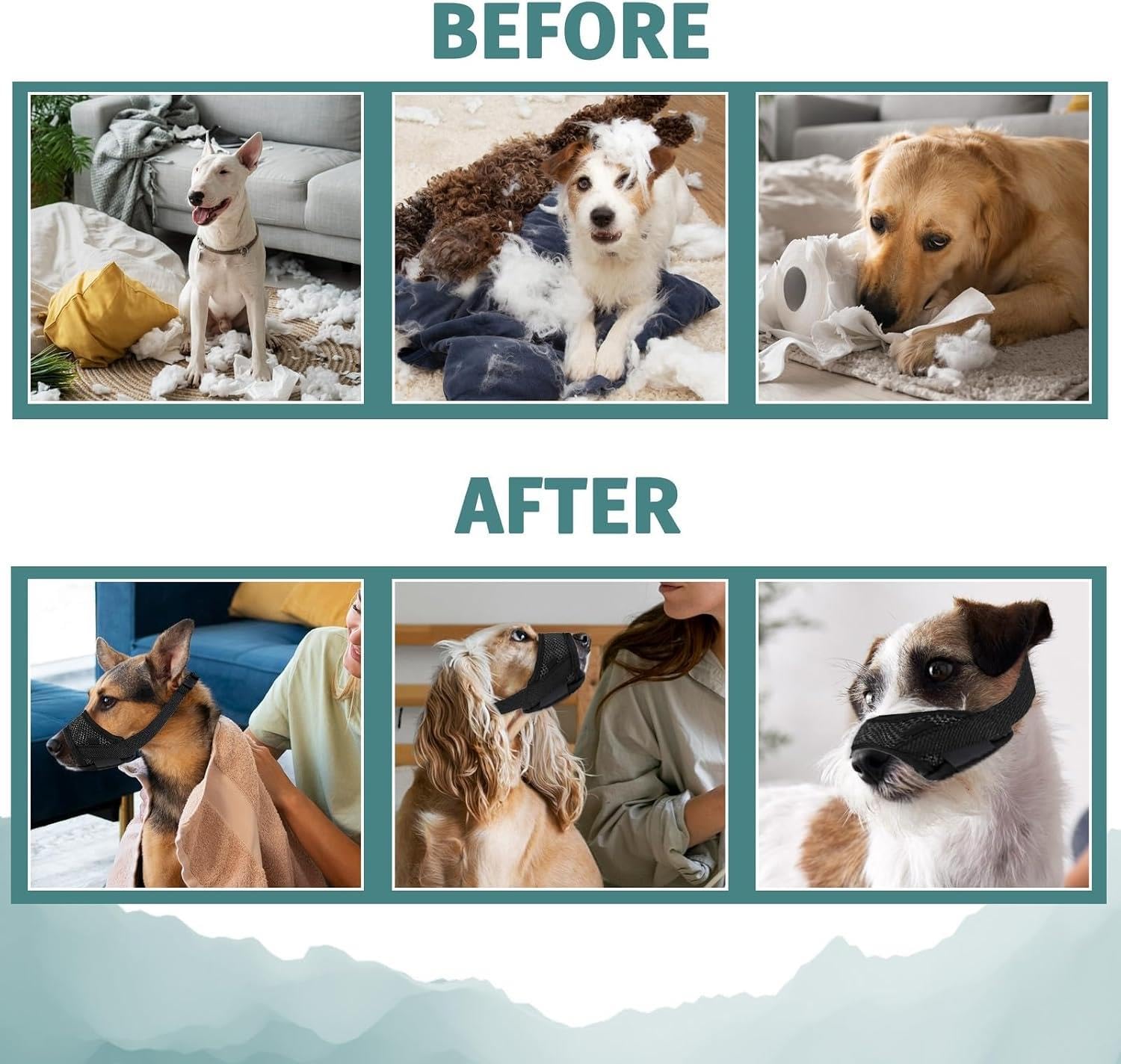 Valkyrie M Beden Köpek Ağızlığı Fileli Nefes Alabilen Ayarlanabilir Cırtlı Güvenli Köpek Ağızlığı