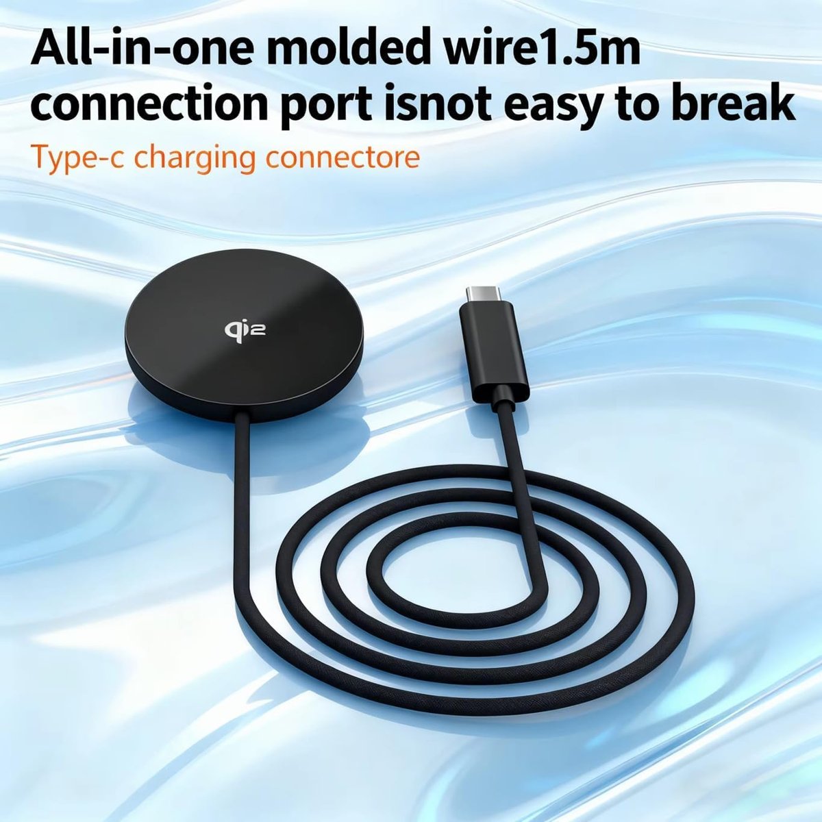 Teknosepetim Qi2 Sertifakalı 25W Manyetik Kablosuz Şarj Cihazı, Kablosuz Teknoloji, iOS ve Android ile Uyumlu, Alüminyum Alaşım 4.9MM İncelikte Telefonlar ve Kulaklıklar için